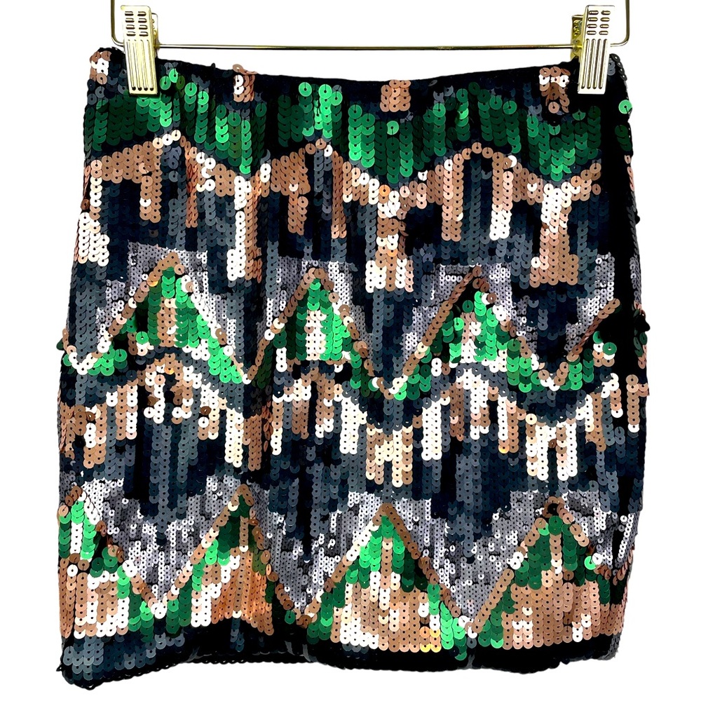 GINA TRICOT Sequin Mini Skirt Size XS